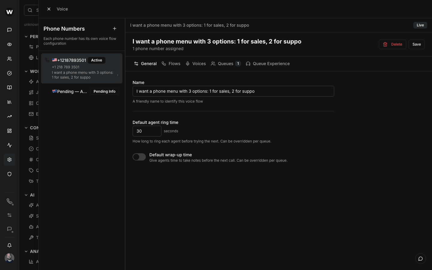 Call recording and transcription