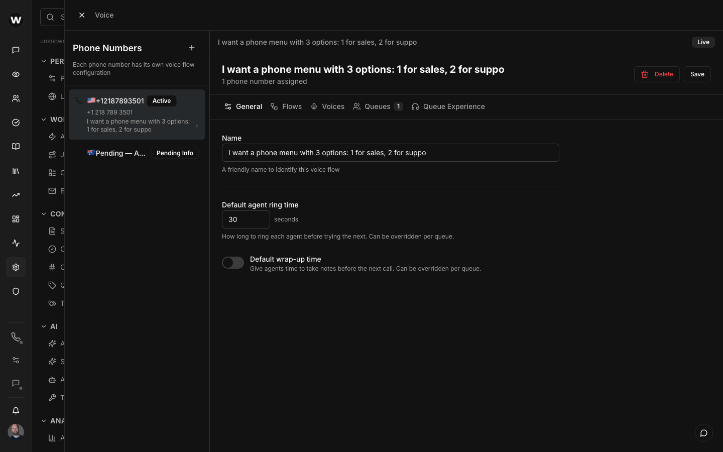 Call recording and transcription